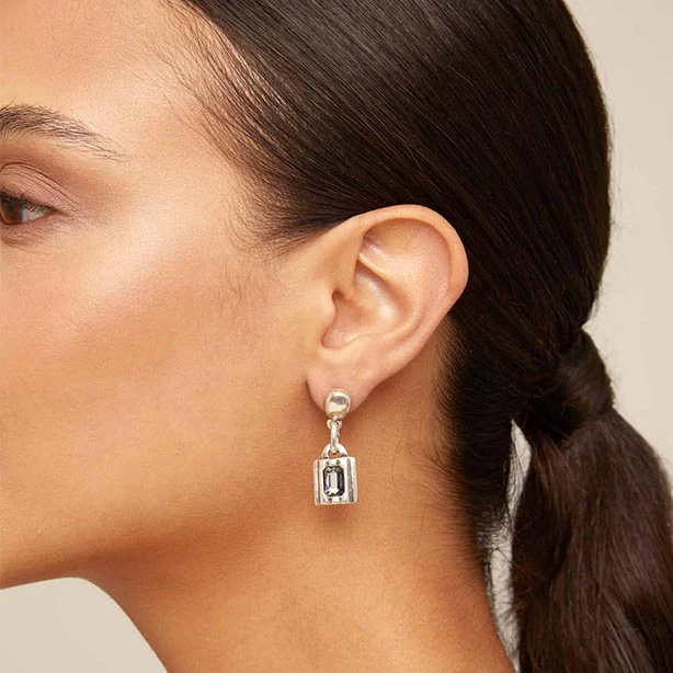 LOCK EARRINGS - Image 2