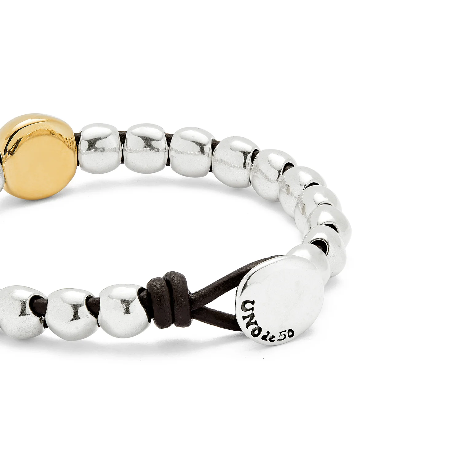 SER INTREPIDA SPHERE SILVER TWO TONE BRACELET - Image 4