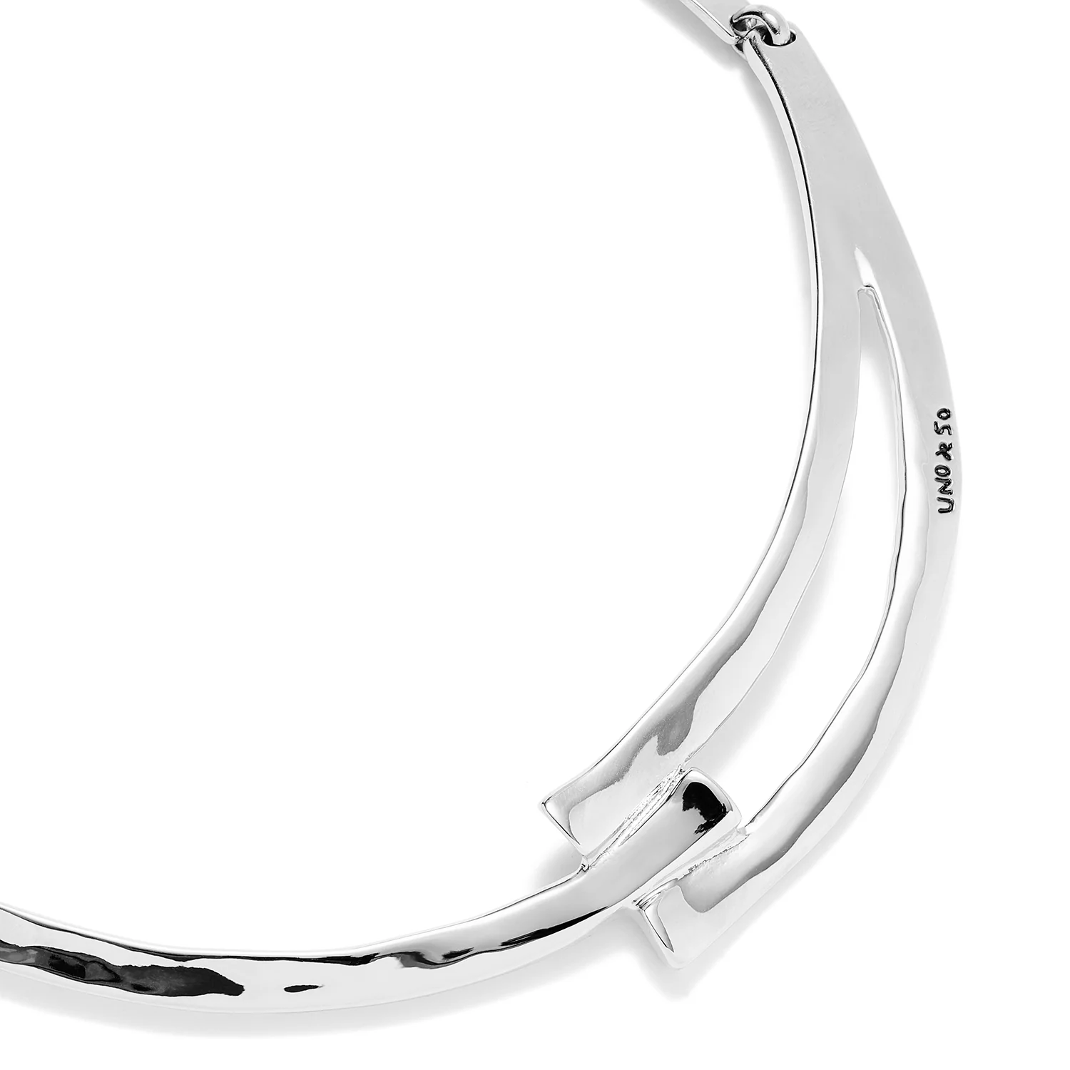 SER ORIGINAL OVERLAP SILVER NECKLACE - Image 4